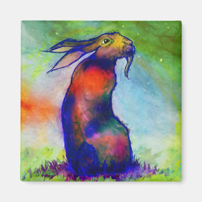 -Le Lièvre Sauvage- Magnet (Front)