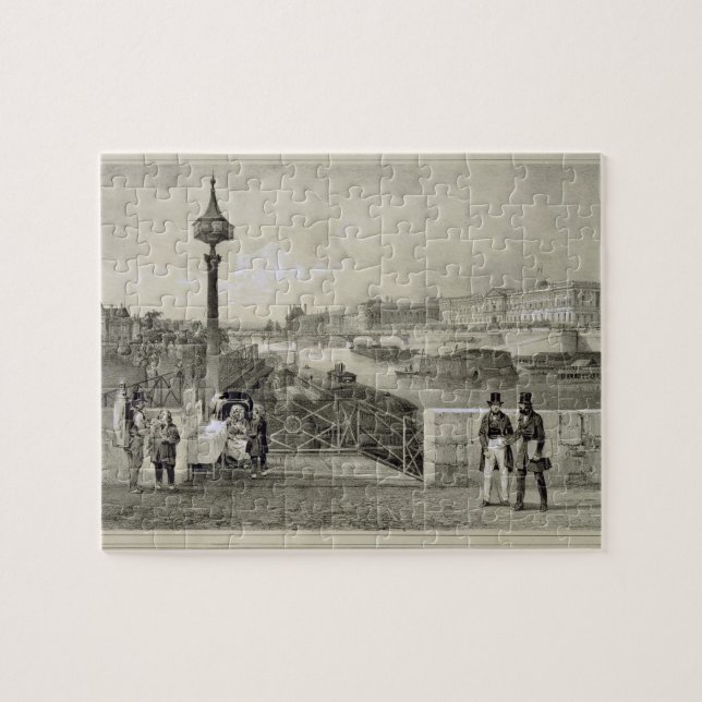 Le Louvre, engraved by Auguste Bry (engraving) Jigsaw Puzzle (Horizontal)