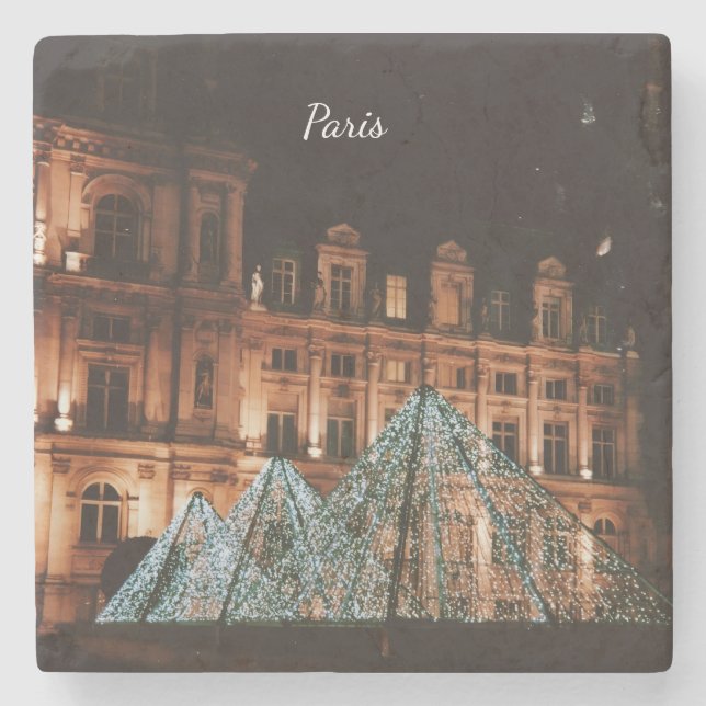 Le Louvre, Paris, France Stone Coaster (Front)