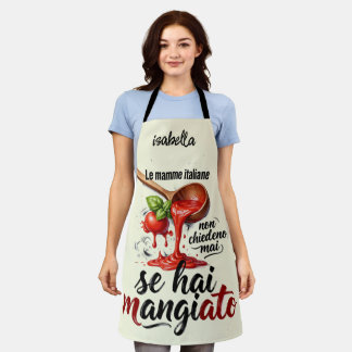 Le Mamme Italiane Funny Italian Mum Kitchen Apron
