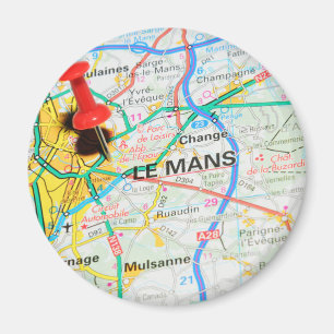 Le Mans, France Magnet