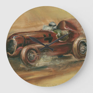 Le Mans Racecar by Ethan Harper Large Clock