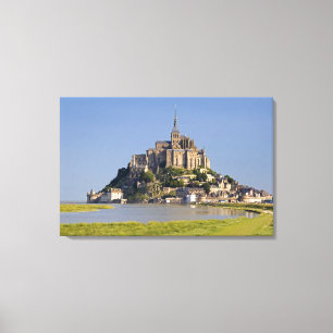Le Mont Saint Michel in the region of Canvas Print