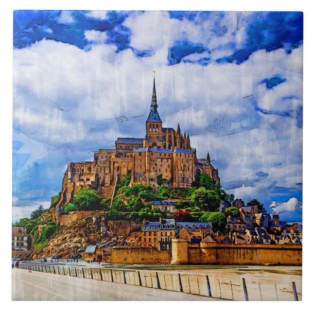 Le Mont Saint Michel Tile (Front)
