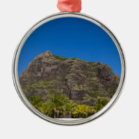 Le Morne Brabant Mauritius with blue sky