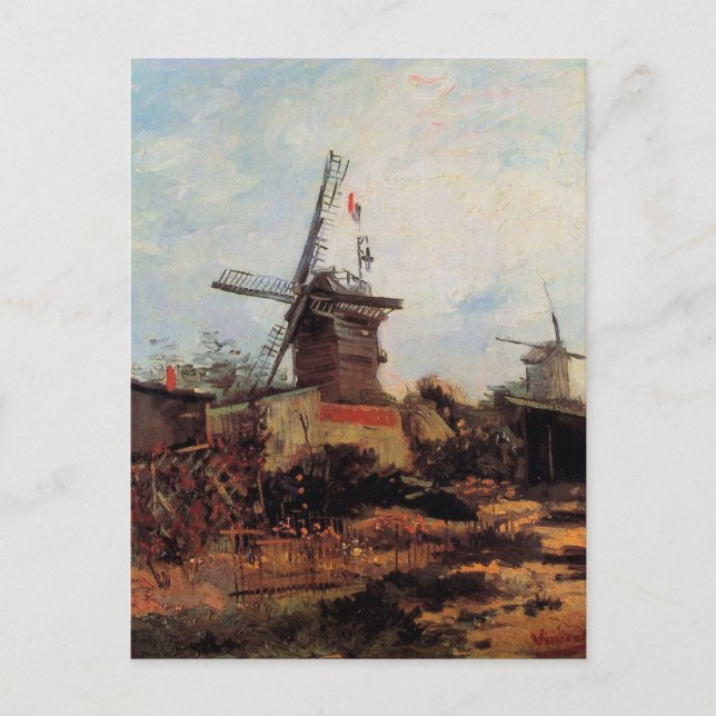 Le Moulin de Blute Fin by Vincent van Gogh Postcard (Front)
