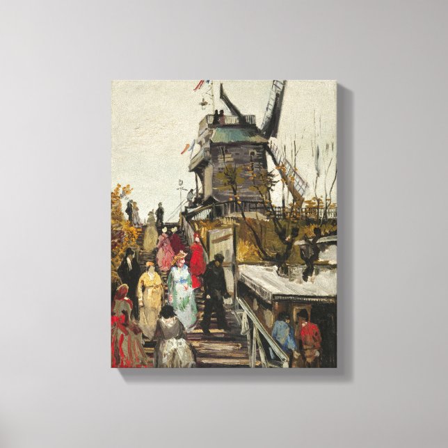 Le Moulin de Blute-Fin - Van Gogh - c1886 Canvas Print (Front)