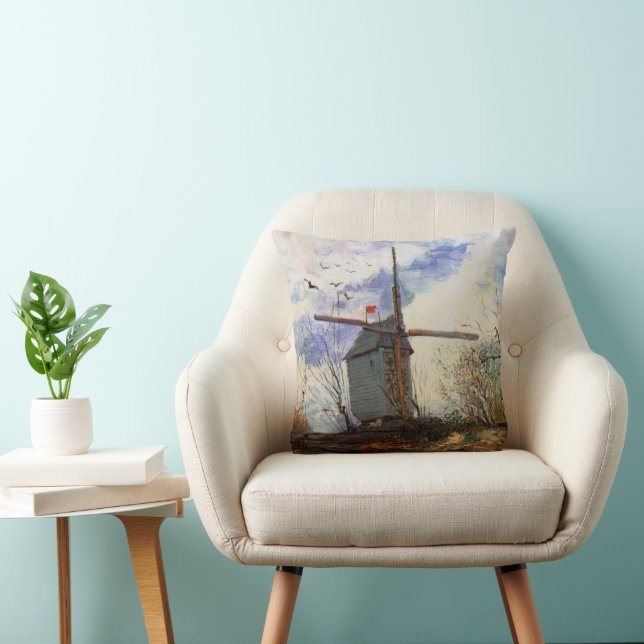 Le Moulin de la Galette by Vincent van Gogh Cushion (Chair)