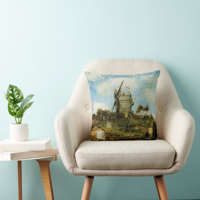 Le Moulin de la Galette by Vincent van Gogh Cushion (Chair)