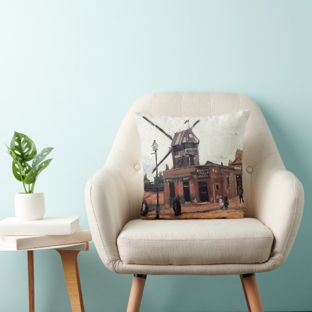 Le Moulin de la Galette by Vincent van Gogh Cushion (Chair)