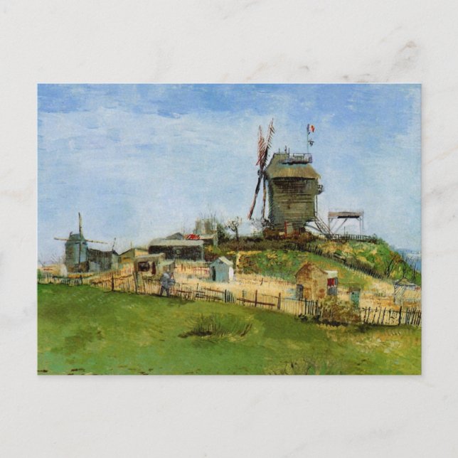 Le Moulin de la Galette by Vincent van Gogh Postcard (Front)