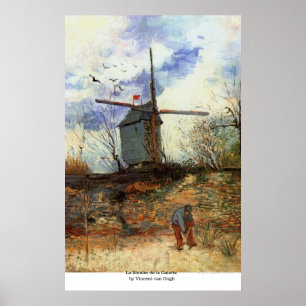 Le Moulin de la Galette by Vincent van Gogh Poster