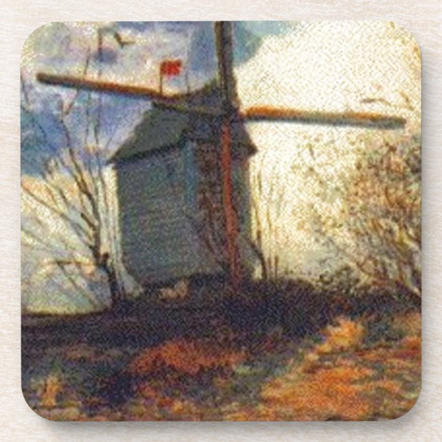 Le Moulin de la Galette Van Gogh Coaster (Front)