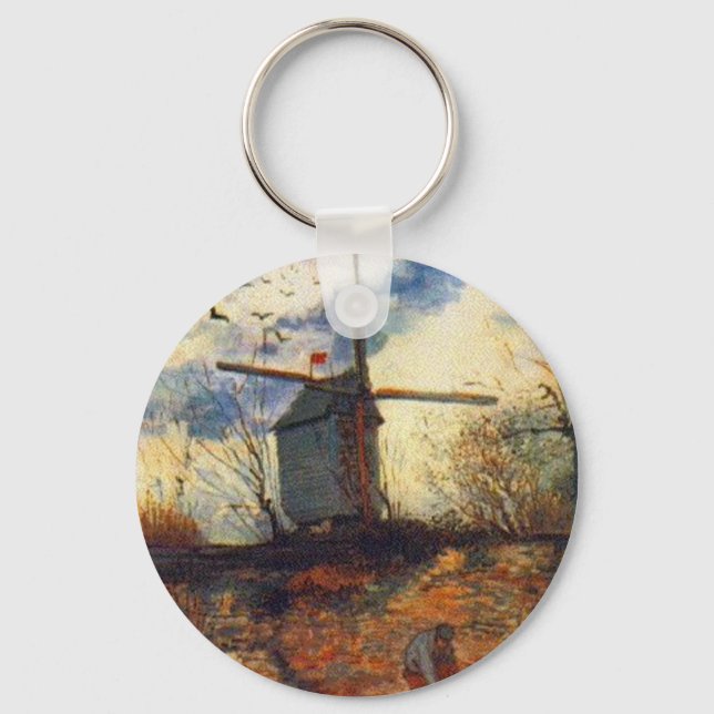 Le Moulin de la Galette Van Gogh Key Ring (Front)