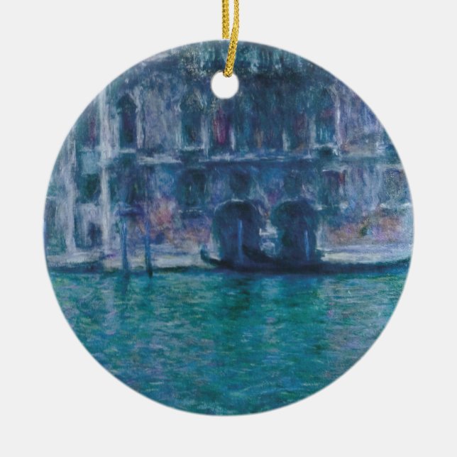 Le palais da Mula Claude Monet  Bottle   Ceramic Tree Decoration (Front)