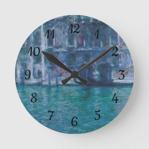 Le palais da Mula Claude Monet Round Clock