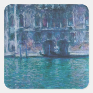 Le palais da Mula Claude Monet  Square Sticker