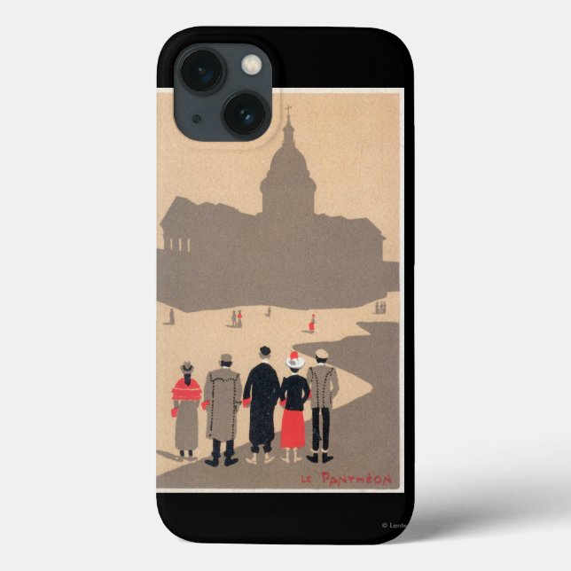 Le Pantheon Art Deco SceneParis, France Case-Mate iPhone Case (Back)