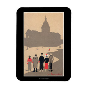 Le Pantheon Art Deco SceneParis, France Magnet