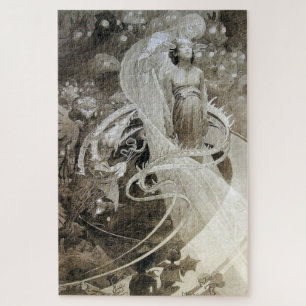 Le Pater - Illustrated Page by Alphonse Mucha E4 Jigsaw Puzzle