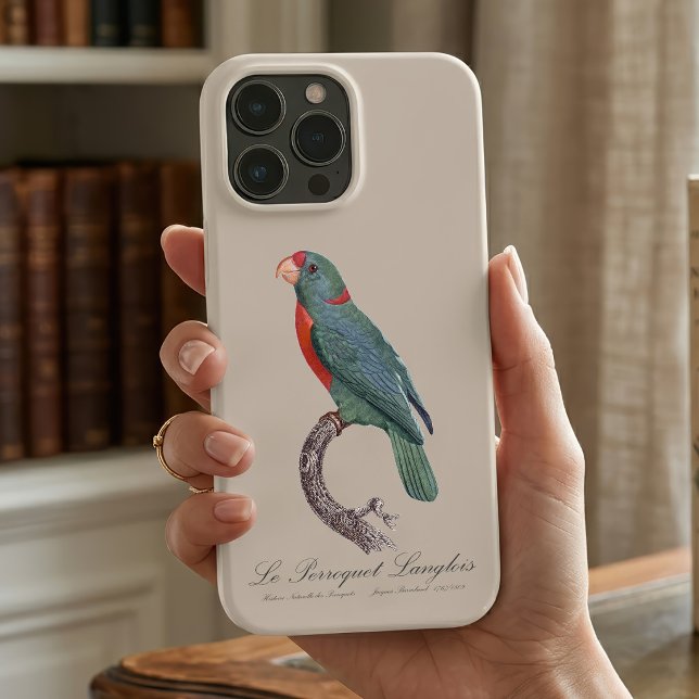 Le Perroquet Langlois  Case-Mate iPhone Case (Le Perroquet Langlois by Jacques Barraband. iPhone Case)