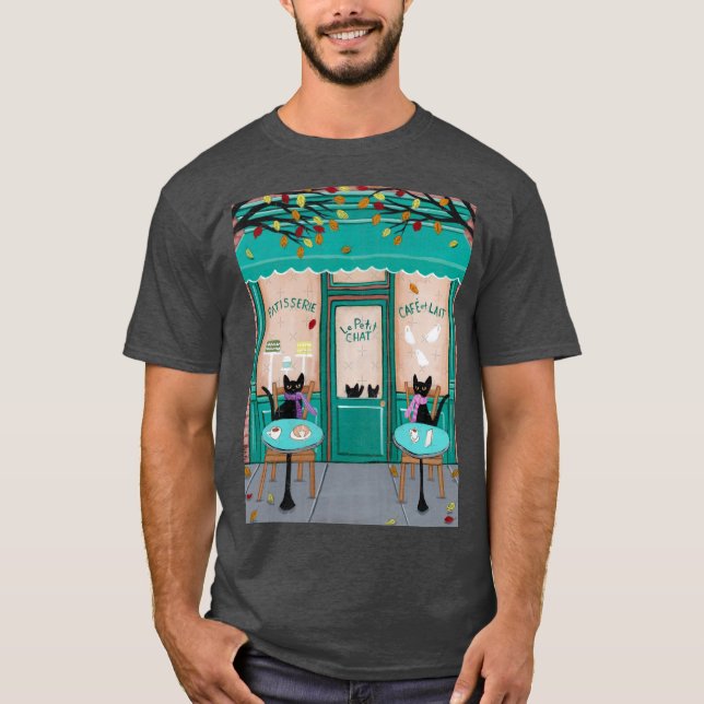 Le Petit Chat Cafe T-Shirt (Front)