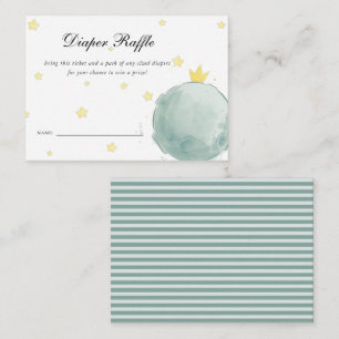 Le Petit Prince Baby Shower Diaper Raffle Enclosure Card