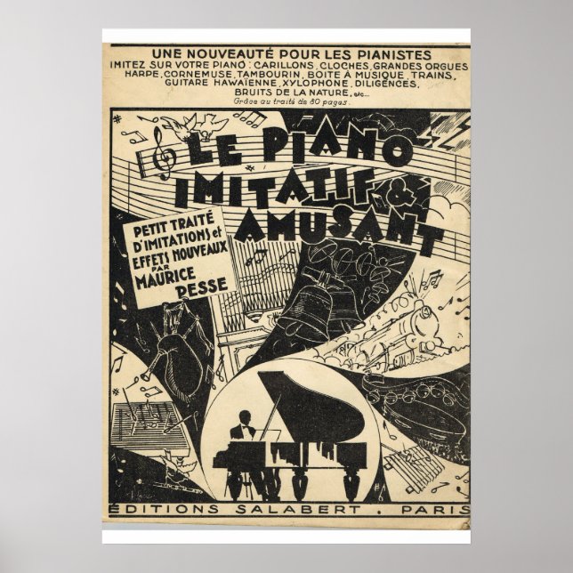 Le Piano imitatif et amusant Poster (Front)