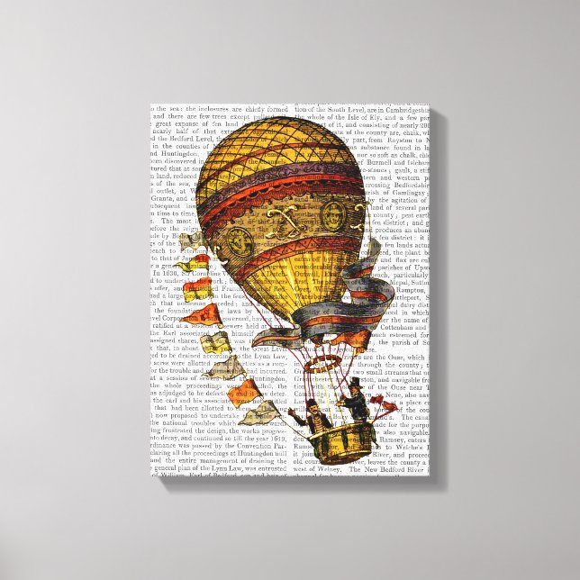 Le Pilote Hot Air Balloon Canvas Print (Front)