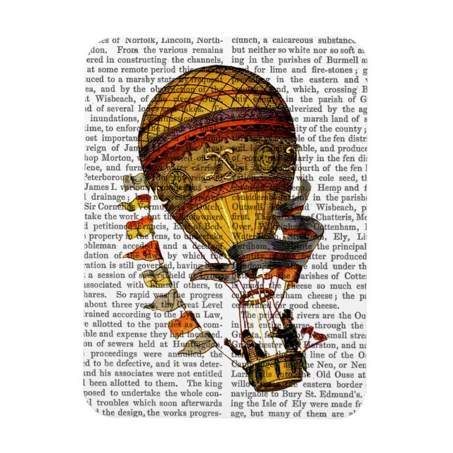 Le Pilote Hot Air Balloon Magnet (Vertical)