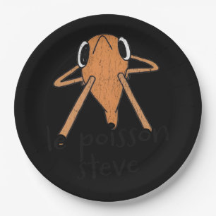 Le Poisson Steve Cute Meme Paper Plate