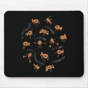 Le Poisson Steve Funny Fish Meme _1 Mouse Pad