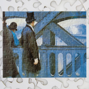 Le Pont de l'Europe by Gustave Caillebotte Jigsaw Puzzle