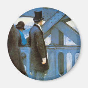 Le Pont de l'Europe by Gustave Caillebotte Magnet