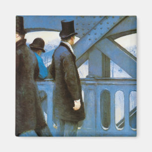 Le Pont de l'Europe by Gustave Caillebotte Magnet