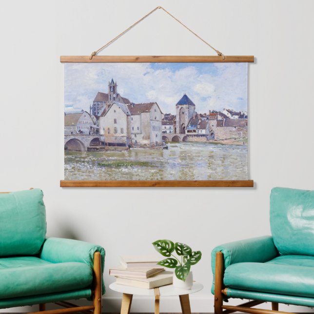 Le Pont de Moret, Alfred Sisley Hanging Tapestry (Living Room)