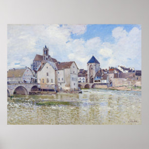 Le Pont de Moret, Alfred Sisley Poster