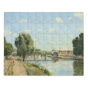 Le Pont Du Chemin De Fer Camille Pissarro   Jigsaw Puzzle