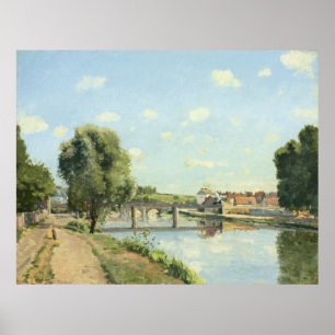 Le Pont Du Chemin De Fer Camille Pissarro   Poster