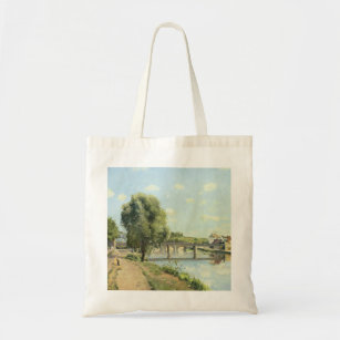 Le Pont Du Chemin De Fer Camille Pissarro   Tote Bag