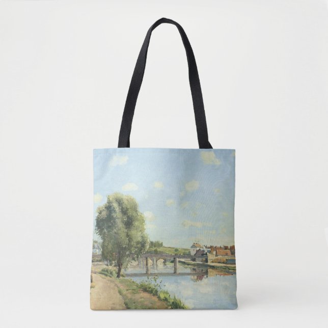 Le Pont Du Chemin De Fer Camille Pissarro   Tote Bag (Front)