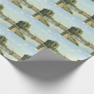 Le Pont Du Chemin De Fer Camille Pissarro   Wrapping Paper