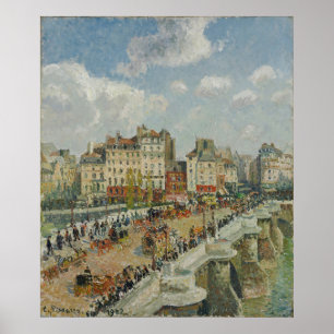 Le Pont-Neuf – Camille Pissarro – 1902 Poster