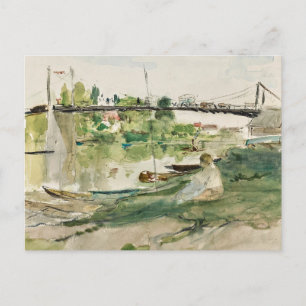 Le Pont sur l’Oise Berthe Morisot Postcard
