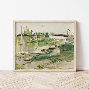 Le Pont sur l’Oise   Berthe Morisot Poster