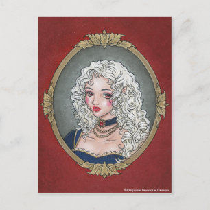 Le Portrait De La Vampiresse Gothic Postcard