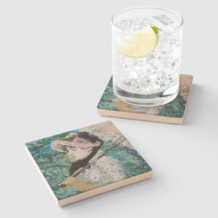 Le Printemps Édouard Manet Impressionist Painting Stone Coaster