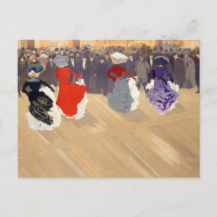 Le Quadrille au Moulin-Rouge   Louis Abel-Truchet Postcard
