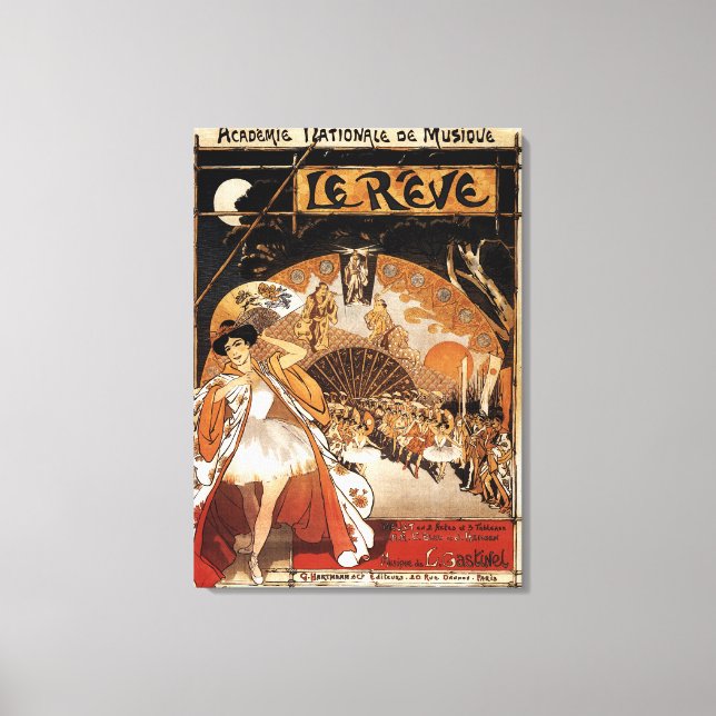 Le Reve Ballet Performance Opera House Canvas Print (Front)