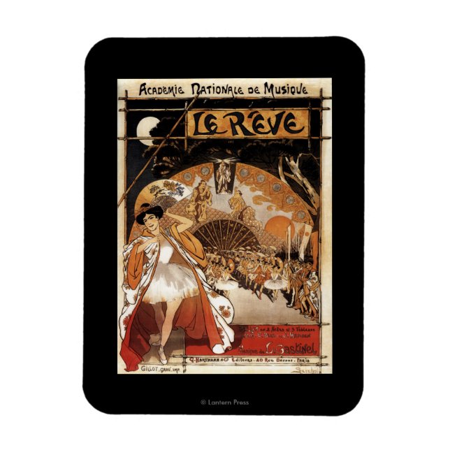 Le Reve Ballet Performance Opera House Magnet (Vertical)